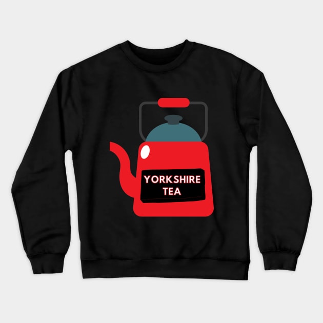 Yorkshire Tea Teapot Crewneck Sweatshirt by applebubble